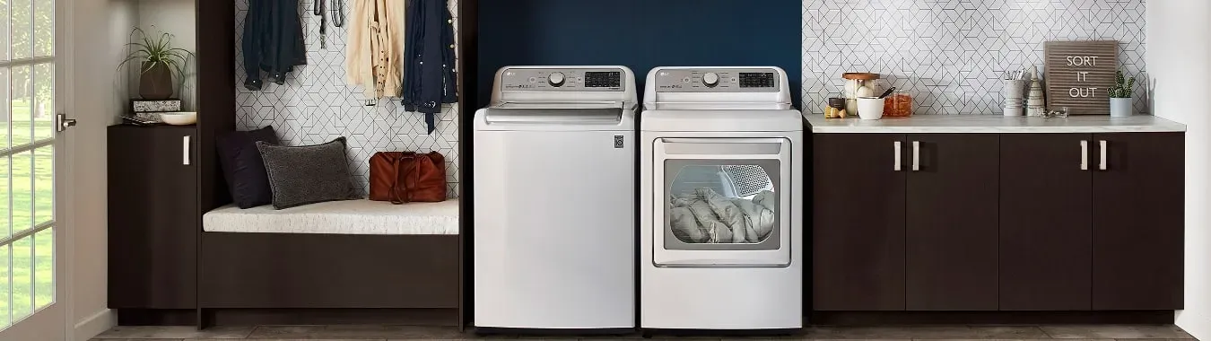  lg top load laundry pair